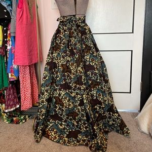 Boho Floral Maxi Skirt